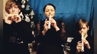 Folk song "Frère Jacques" canon by flutes (recorders)