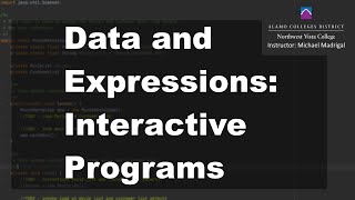 Java 1 Online, [2.05] Data and Expressions: Interactive Programs