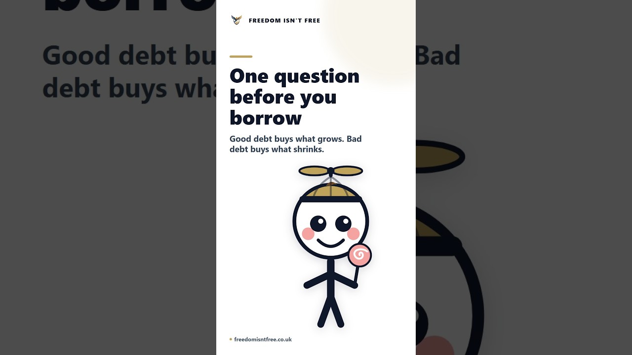 Freddie Freedom on good debt vs bad debt