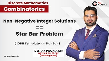 Lecture 20C - Non-Negative Integer Solutions - IODB Template | Combinatorics | Discrete Mathematics