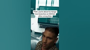 Merging Two Branches on GitHub #github #developermemes #programminglife #software #codingmemes