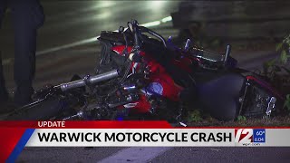 Warwick police respond to motorcycle crash