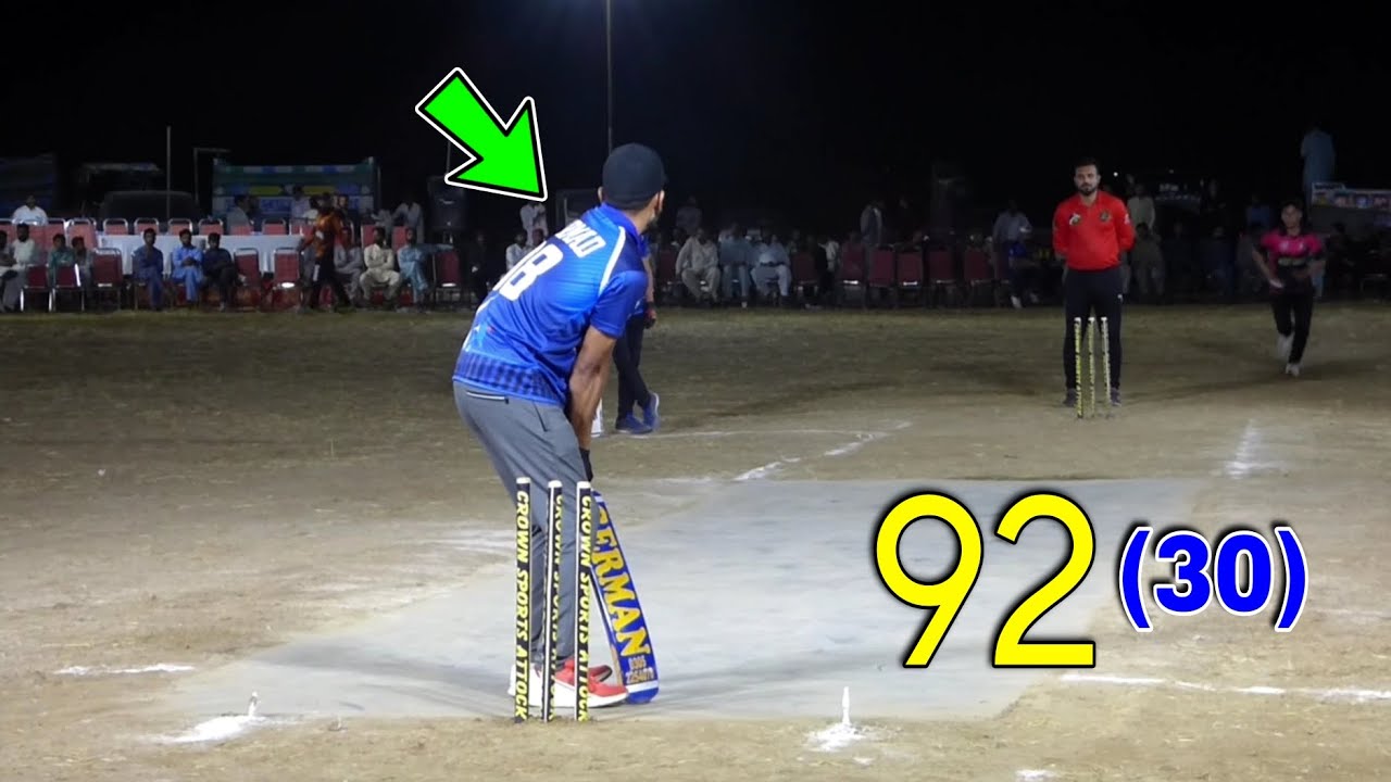 92 RUNS IN 30 BALLS BEST MATCH IN CRICKET HISTORY EVER TAPE BALL ...