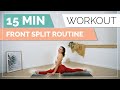 15MIN Spagat lernen Follow Along I Front Split I Vorwärtsspagat verbessern