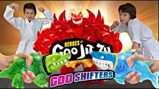 ЧЕЛЕНДЖ за новые игрушки ГУДЖИТСУ Гу Шифтерс герои Heroes of Goo Jit Zu