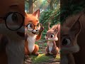 Fox squirrel understand that both #cartoonseries#3DAnimation#CuteAnimals#CuteCartoon #3DCartoon