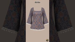 Effortless Indo-Western Vibes ✨ | Printed Kurti with Baggy Jeans Look 😍 #trending #viral #viralvideo