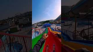 Bella ciao waterpark slide poV #Parkour #speedrun #freerun #park #waterslide #parkourlife #ytshorts