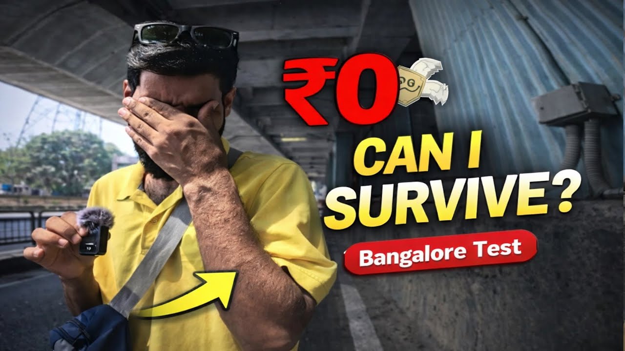 Day 67 || I Survived 1 Day With ₹0 in Bangalore 😳 | Social Experiment