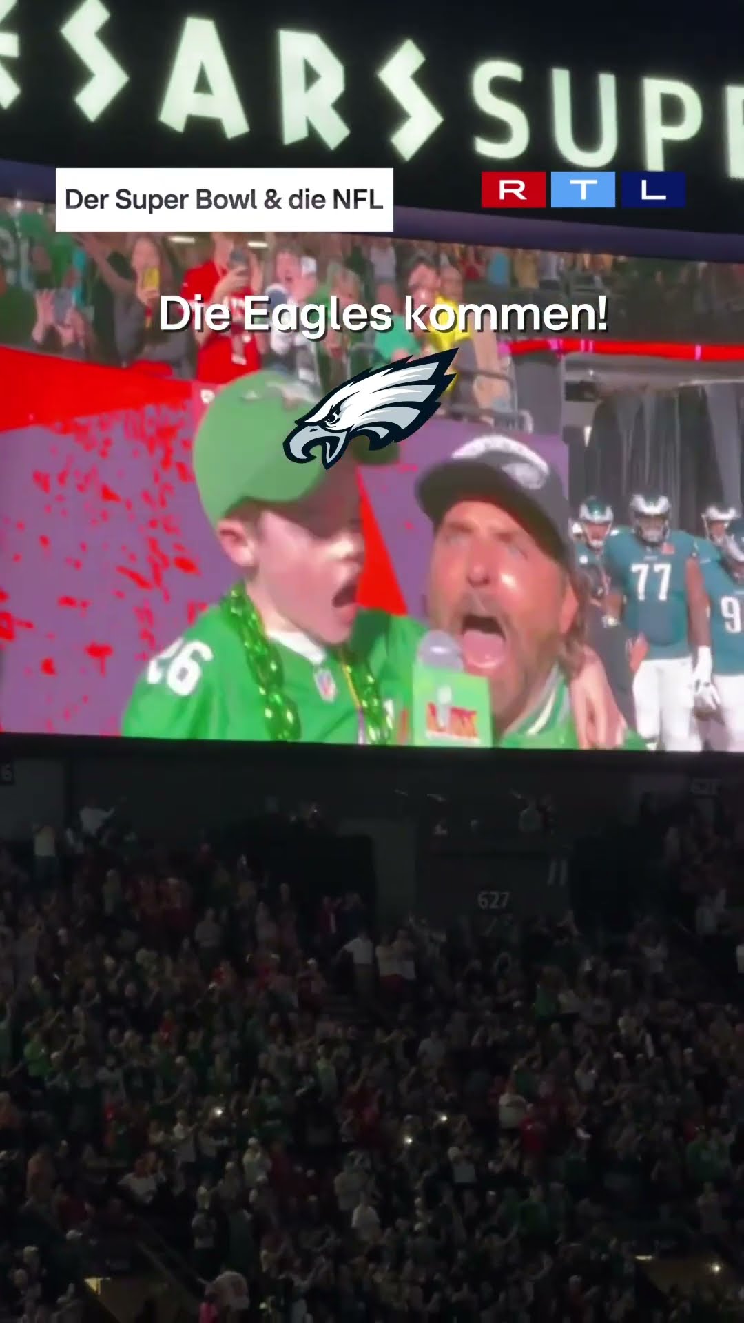 Das war Aura pur! Der Super Bowl jetzt Live bei RTL \u0026 auf RTL+#rtlnfl #superbowl #eagles