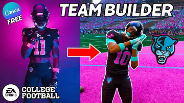 HOW TO MAKE INSANE CUSTOM JERSEY IN CFB 25 | TEAM BUILDER