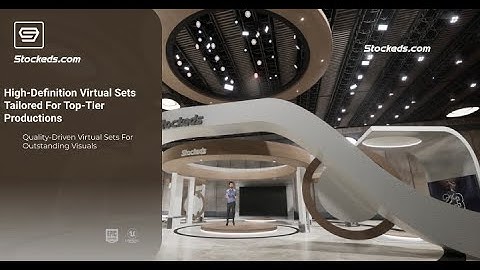 Talkshow REX9B | Unreal Engine Corporate Virtual Set | Integrated With Aximmetry