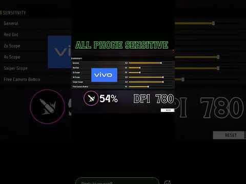 all phone headshot sensitivity and firebutton size #subscribe