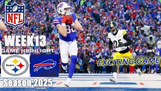 Bills vs Steelers (3rd Quarter) | Week 13 Game Highlights | NFL 2025