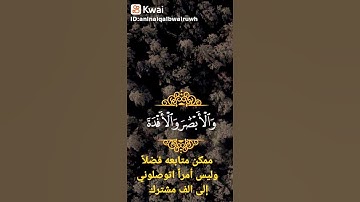 تلاوة تقشعر لها الأبدان بصوت جميل جداً
