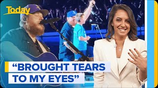 Country star's sweet moment on stage melts Brooke | Today Show Australia