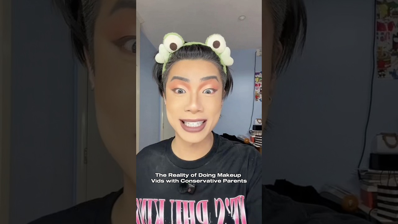 Реальность съемок видео о макияже с консервативными родителями :[ 
