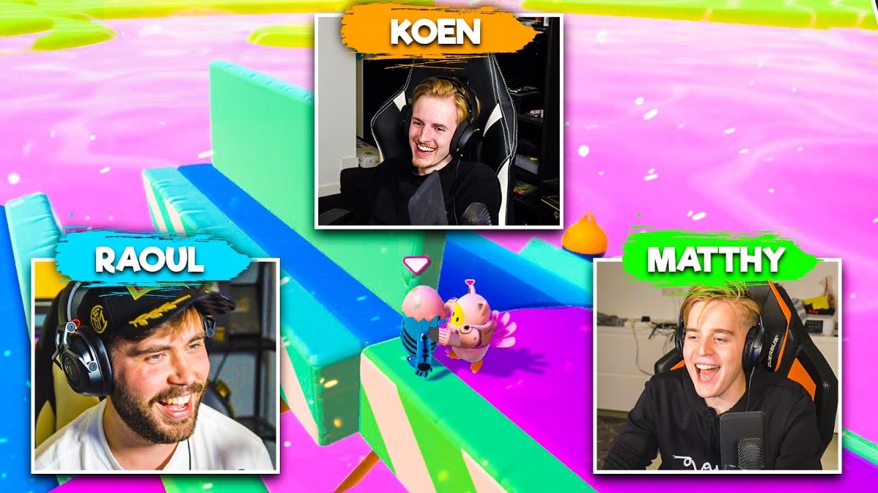 FALL GUYS WIN (proberen) te halen met Matthy en Raoul