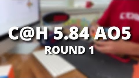 Cubing at Home 3x3 Round 1(5.84 ao5) - Matty Hiroto Inaba from Hawaii