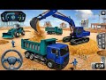 City Road Construction Simulator 2026: Heavy JCB &amp; Dumper Truck driving gameplay Missions!