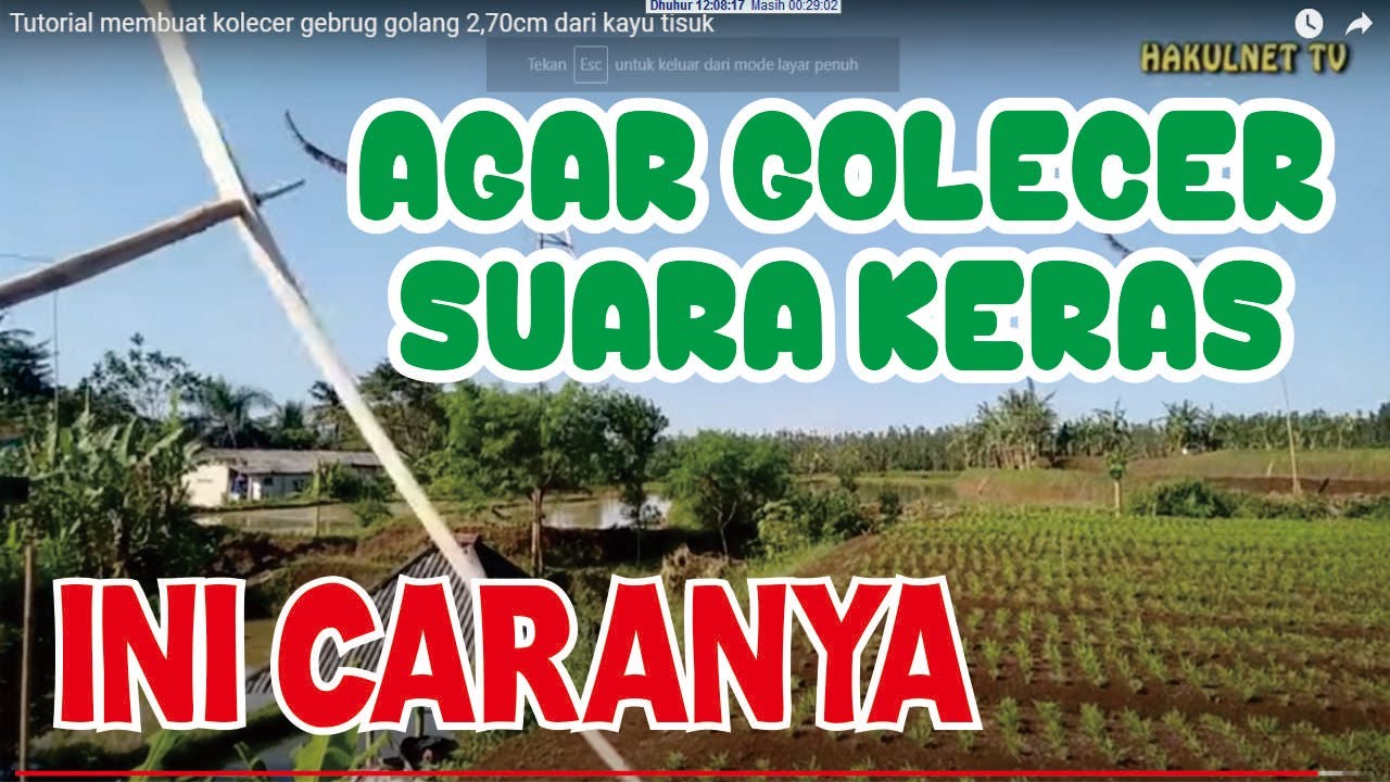 Tutorial membuat kolecer gebrug golang 2,70cm dari kayu tisuk