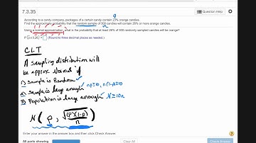 Math 141 Section 7.3 CLT Help