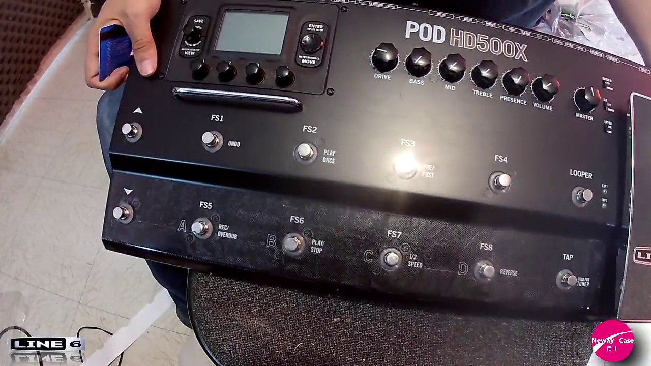 Neway-Case LINE6 POD HD500X protector accessories - YouTube