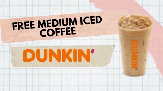 RUN! FREE ICED COFFEE AT DUNKIN! This deal is good as of 08 Dec 2022. #extremecouponing #free screenshot 4