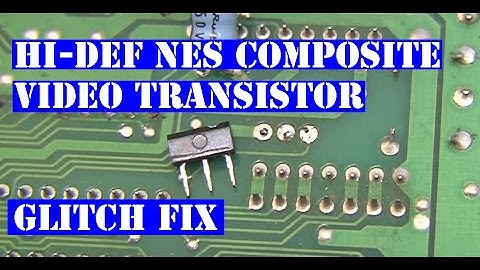 Hi-Def NES composite video transistor removal glitch fix proof