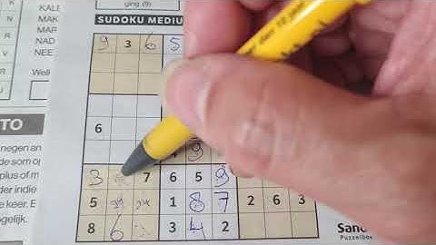 Again Our Daily Sudoku practice continues. (#2899) Medium Sudoku puzzle. 06-05-2021