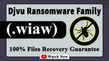 || SOLVED ✅🔘|| Wiaw (.wiaw) Djvu family ransomware virus - removal and decryption