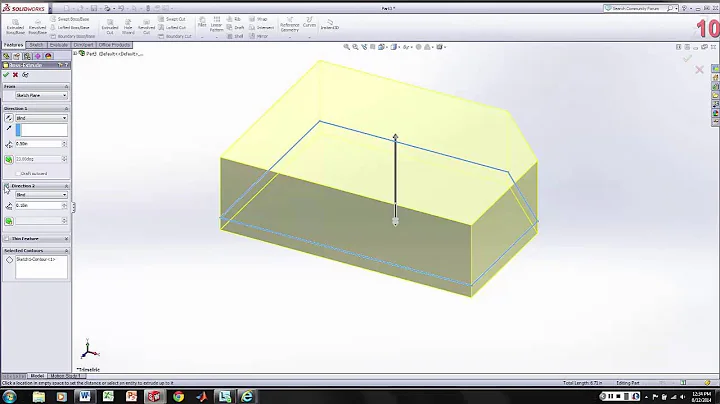 SW V1 Sketching and Extruding