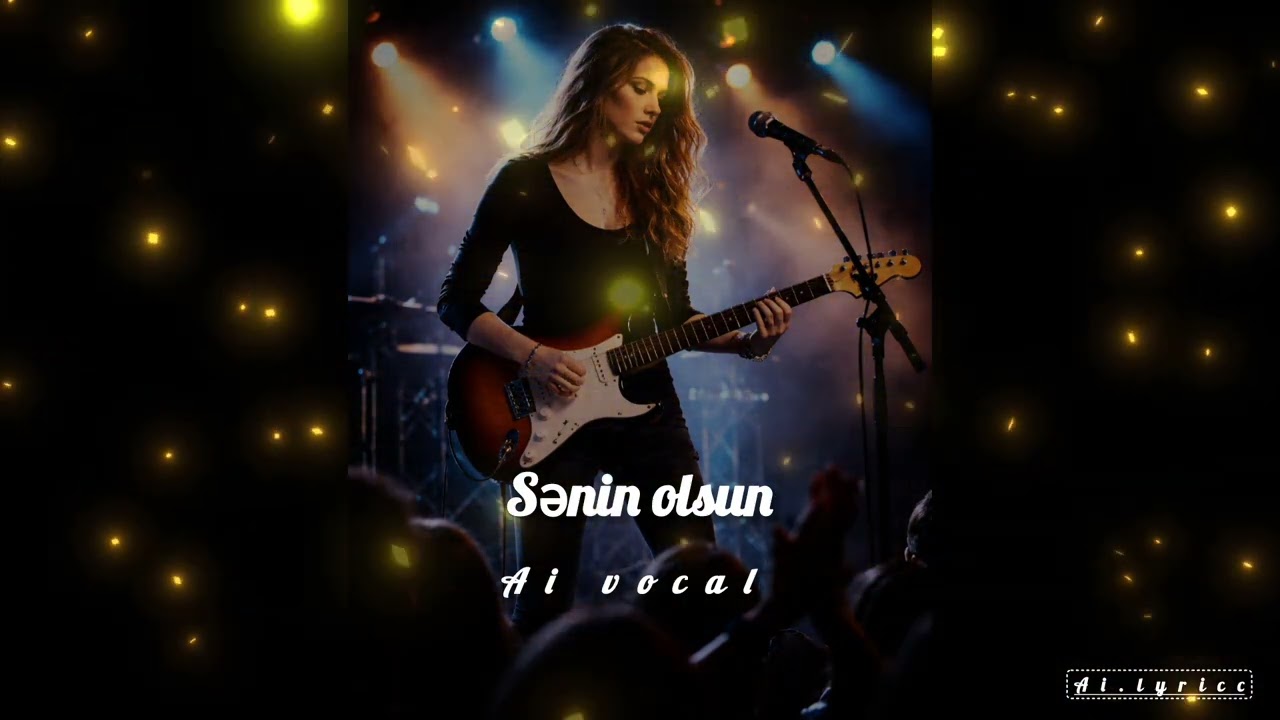 Sənin Olsun – Sweet Girl Voice | Romantic Azerbaijani Pop + Electric Guitar Solo
