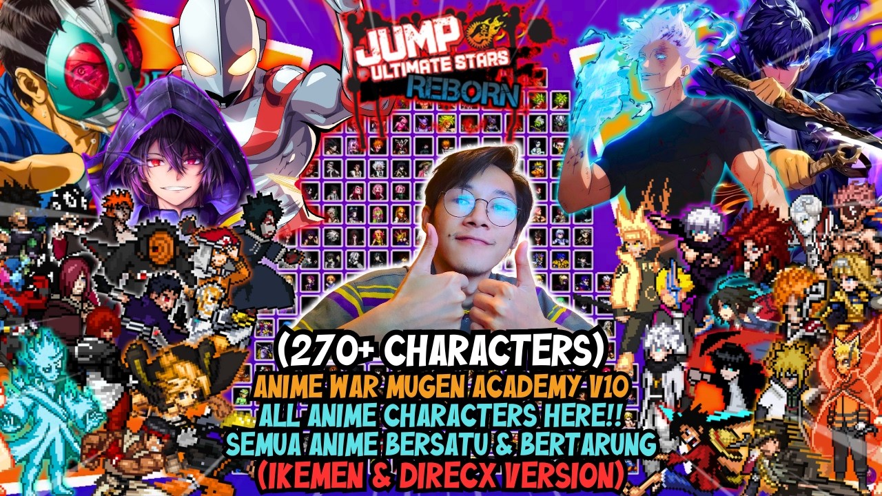 SEMUA KARAKTER ANIME BERSATU‼️ (270 CHARACTERS) - ANIME CROSSOVER IKEMEN MUGEN 2026