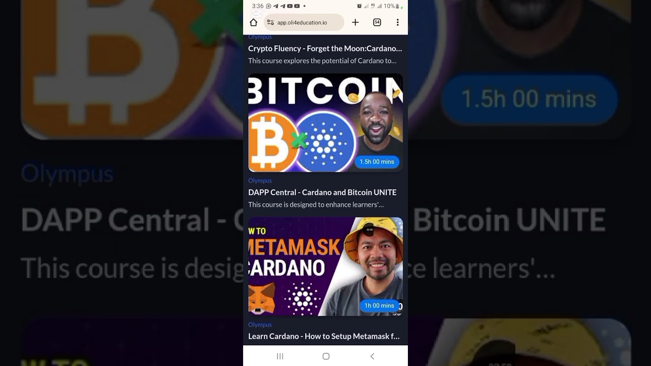 How to learn Cryptocurrency/Web3 and also earn on Olympus Insights - YouTube