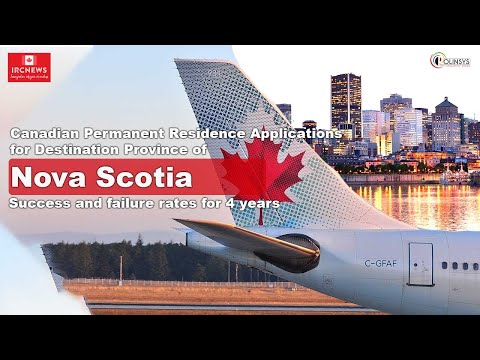Canadian Permanent Residence Applications for Destination Province of Nova Scotia.