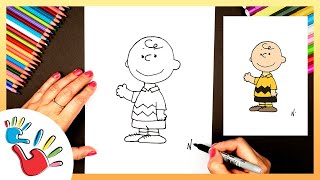 How to Draw Charlie Brown from Peanuts | Easy Step-by-Step Tutorial for Kids