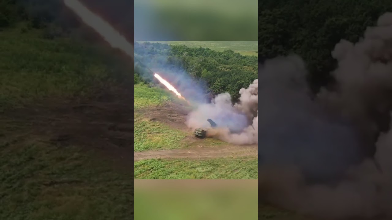 How Russia's Multiple Missile Launcher Loads Cluster Rockets 