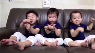 The triplets' (Daehan - Minguk - Manse) cutie dancing [The Return Of Superman] | Pororo Song
