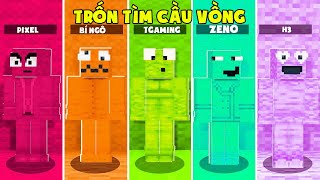 MINI GAME : TRÒ CHƠI TRỐN TÌM ** THỬ THÁCH T GAMING CHƠI TRỐN TÌM CẦU VỒNG MINECRAFT ??