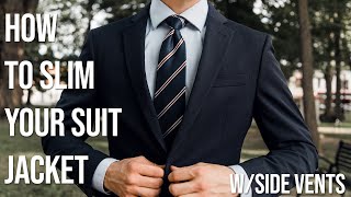 DIY Suit Coat Sliming Tutorial | No More Boxy Suit