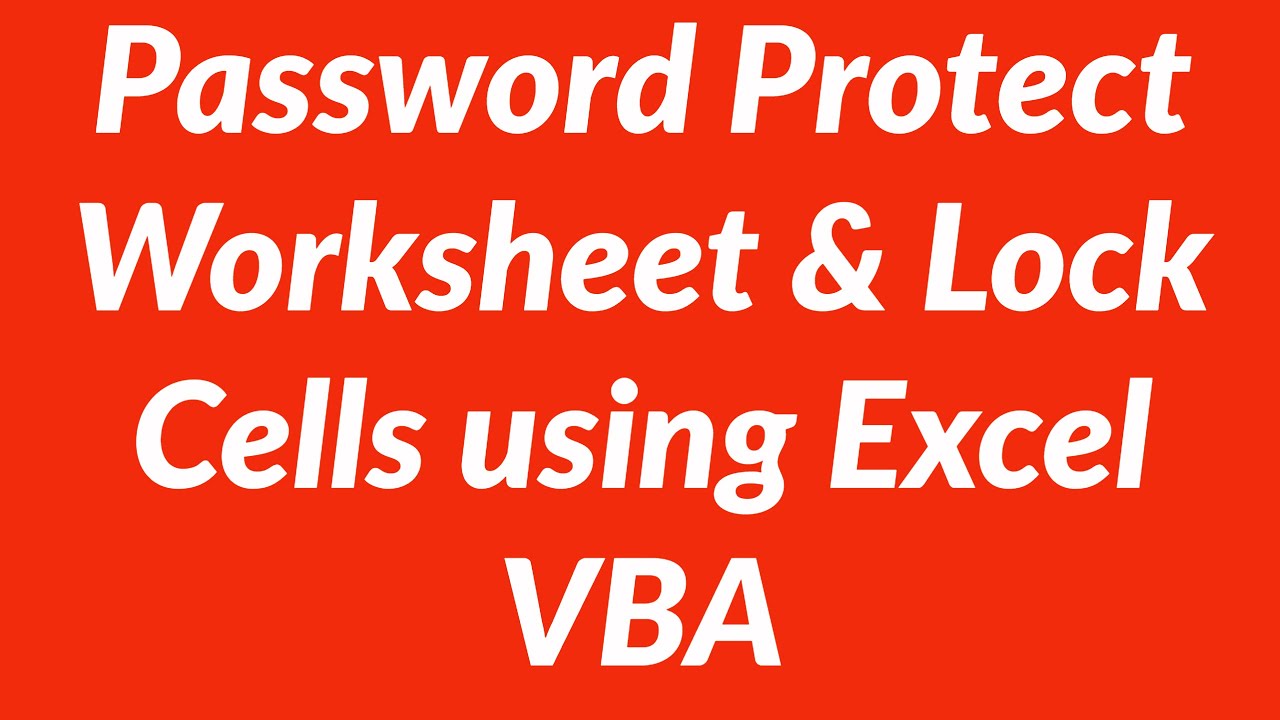 excel vba protect worksheet without password