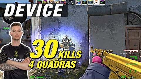 Dev1ce inferno game (30 kills) 4 quadras CSGO Dev1ce POV
