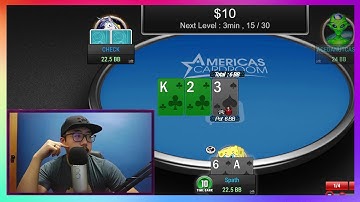 $5 Jackpot Game on Americas Cardroom (Poker Online Real Money)