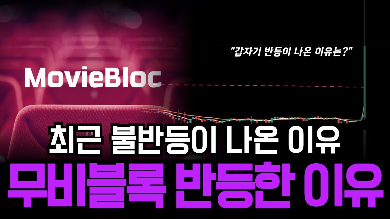 무비블록 최근 반등 강하게 나온 진짜 이유🔥 김치코인은 시총 낮은 종목부터 간다! #무비블록