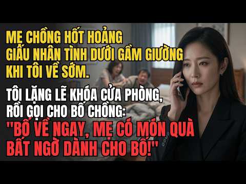 Mẹ Chồng Hốt Hoảng Giấu Nhân Tình Dưới Gầm Giường Khi Tôi Về Sớm  Tôi Lặng Lẽ Khóa Cửa Phòng, Rồi Gọ