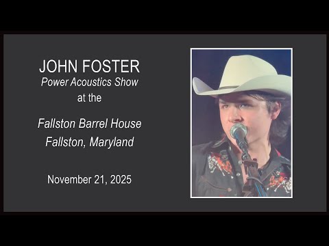John Foster Barrel House Power Acoustics 
