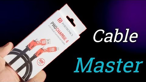 Portronics ProCharge 4 Multi use Data Cable  Unboxing Review