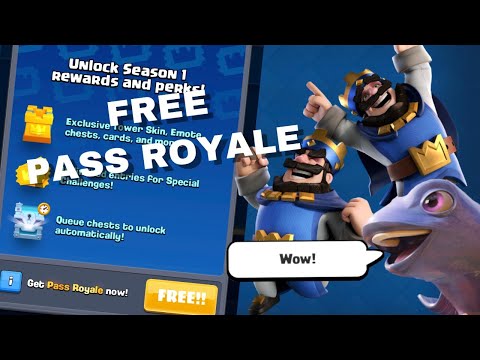 HOW TO GET FREE PASS ROYALE!!! CLASH ROYALE TRICK!!!