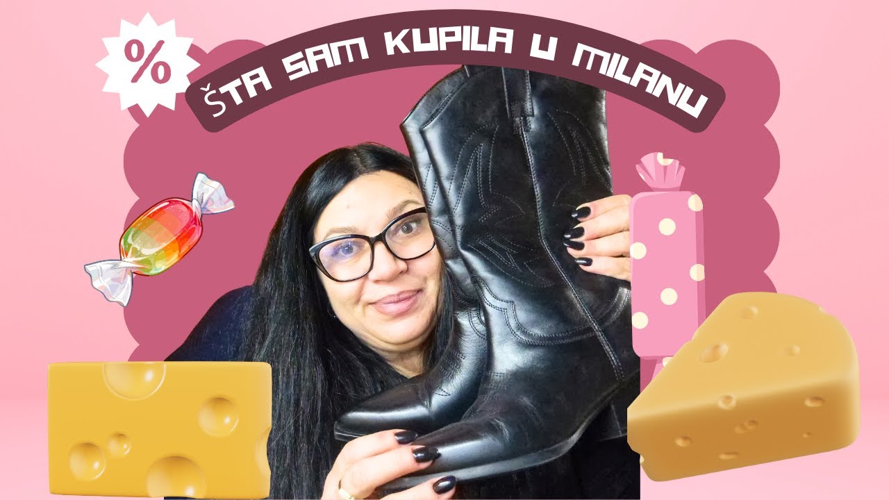 ŠTA SAM KUPILA U MILANU | Kožne čizme za 30 eura, Slatkiši i Puno sireva 🛒
